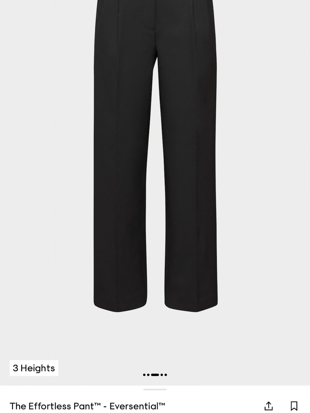 Aritzia Black Wide-Leg Trousers